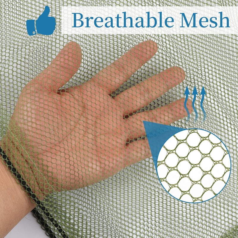 Coidea 6 Pcs Mesh Bags Drawstring, 14x17 Inch with Lock, Multipurpose Storage Bags for Gym, Balls, Beach, Laundry (Green) - Image 4